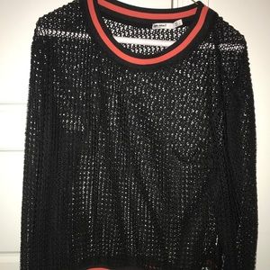 Zara special-T fishnet top